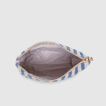 Nala Makeup Bag Persian Blue Stripe - Pure Apotheca