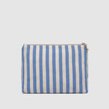 Nala Makeup Bag Persian Blue Stripe - Pure Apotheca