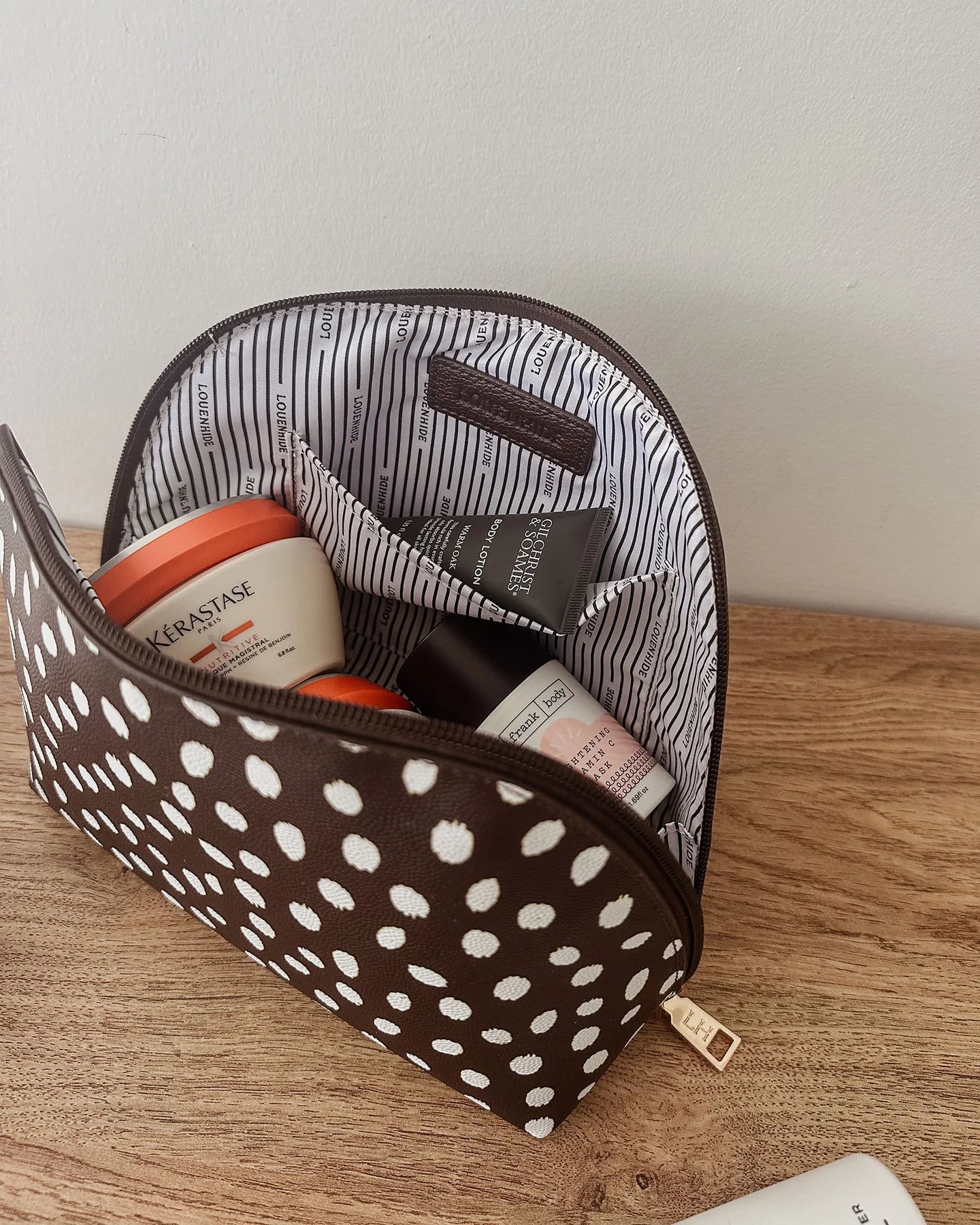 Nancy Cosmetic Bag Chocolate Raindrop - Pure Apotheca