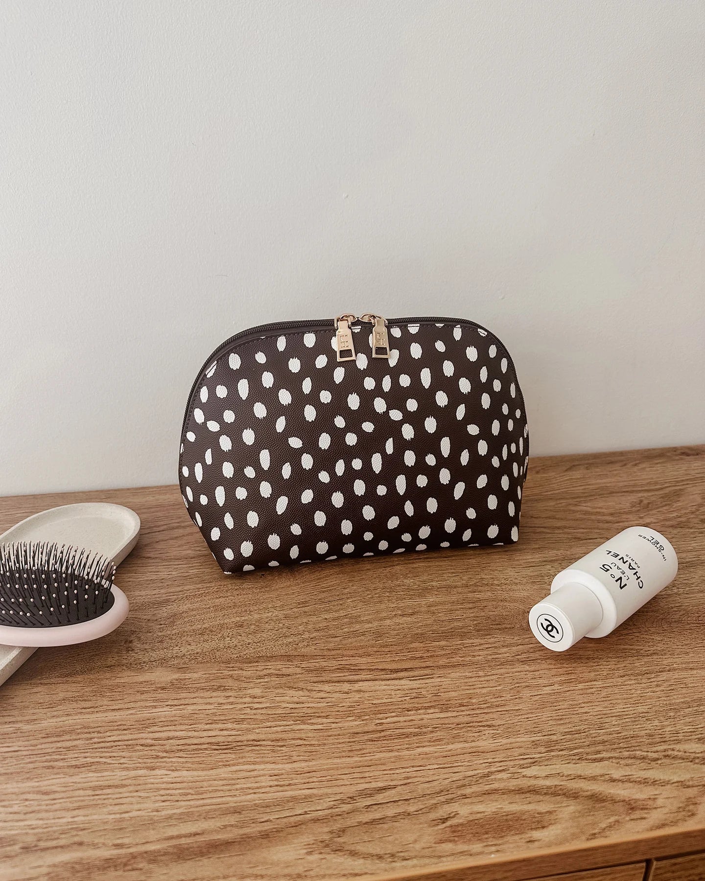 Nancy Cosmetic Bag Chocolate Raindrop - Pure Apotheca