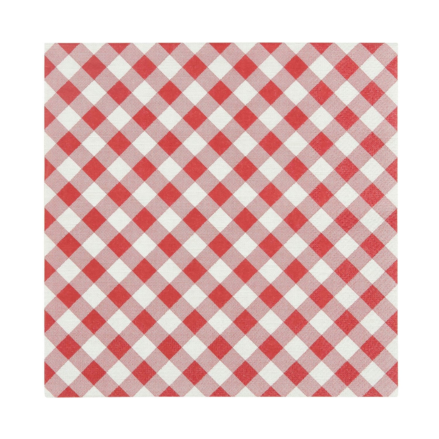 Napkin - Gingham Red White - Pure Apotheca
