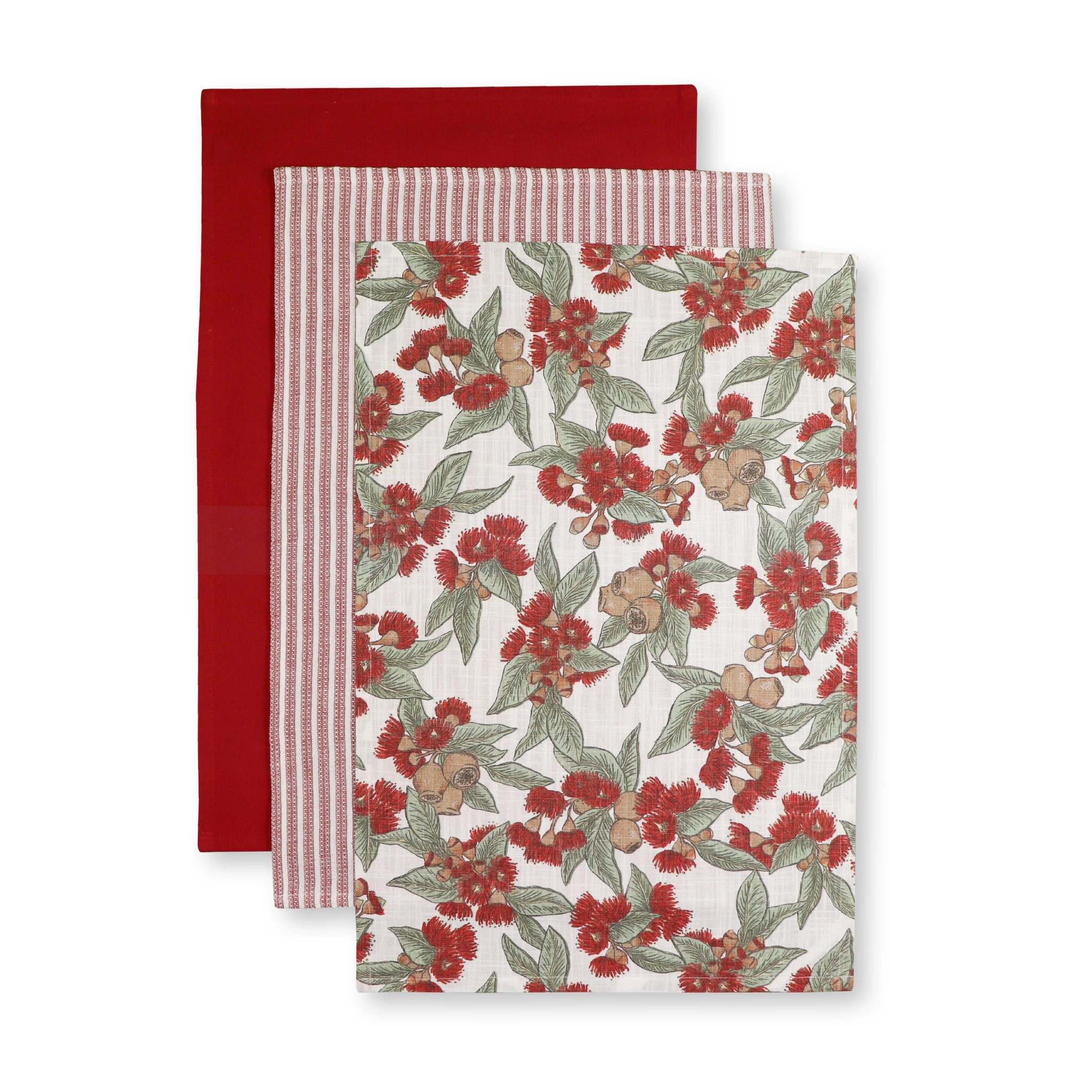 NATALIE RED TEATOWEL 3 PACK - Pure Apotheca