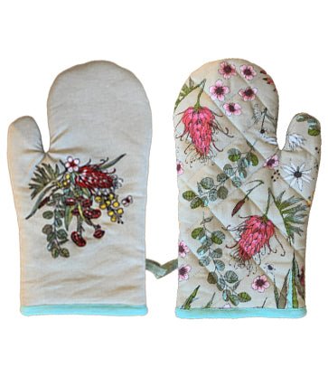 Native Florals Single Oven Mitt - Pure Apotheca