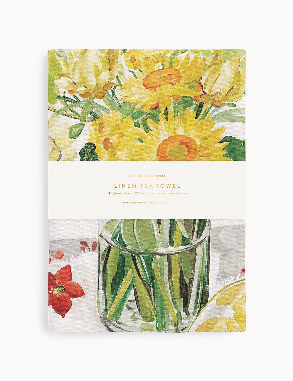 Native Wildflowers Linen Tea Towel - Pure Apotheca