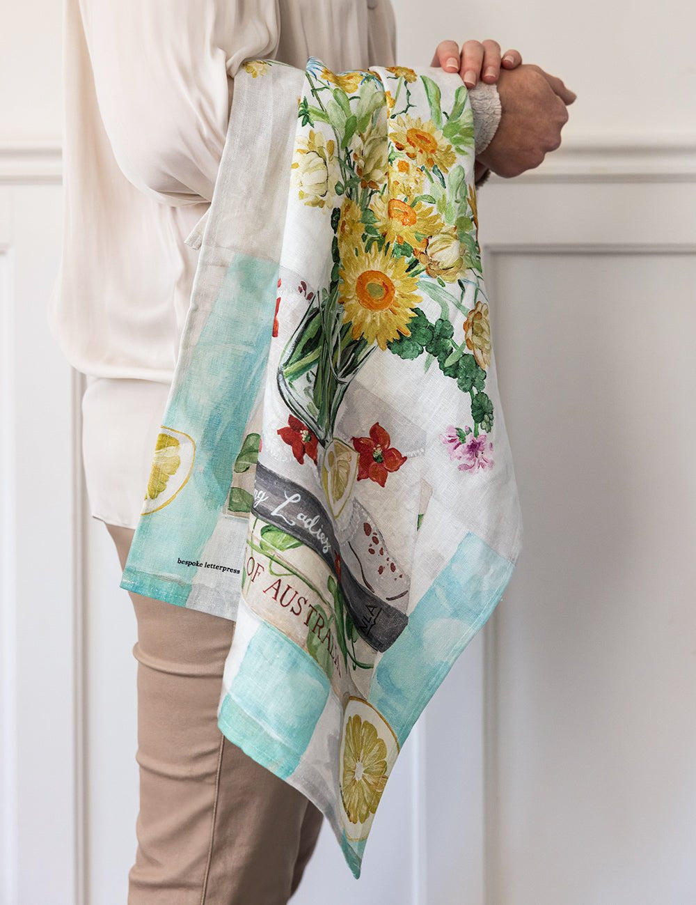 Native Wildflowers Linen Tea Towel - Pure Apotheca