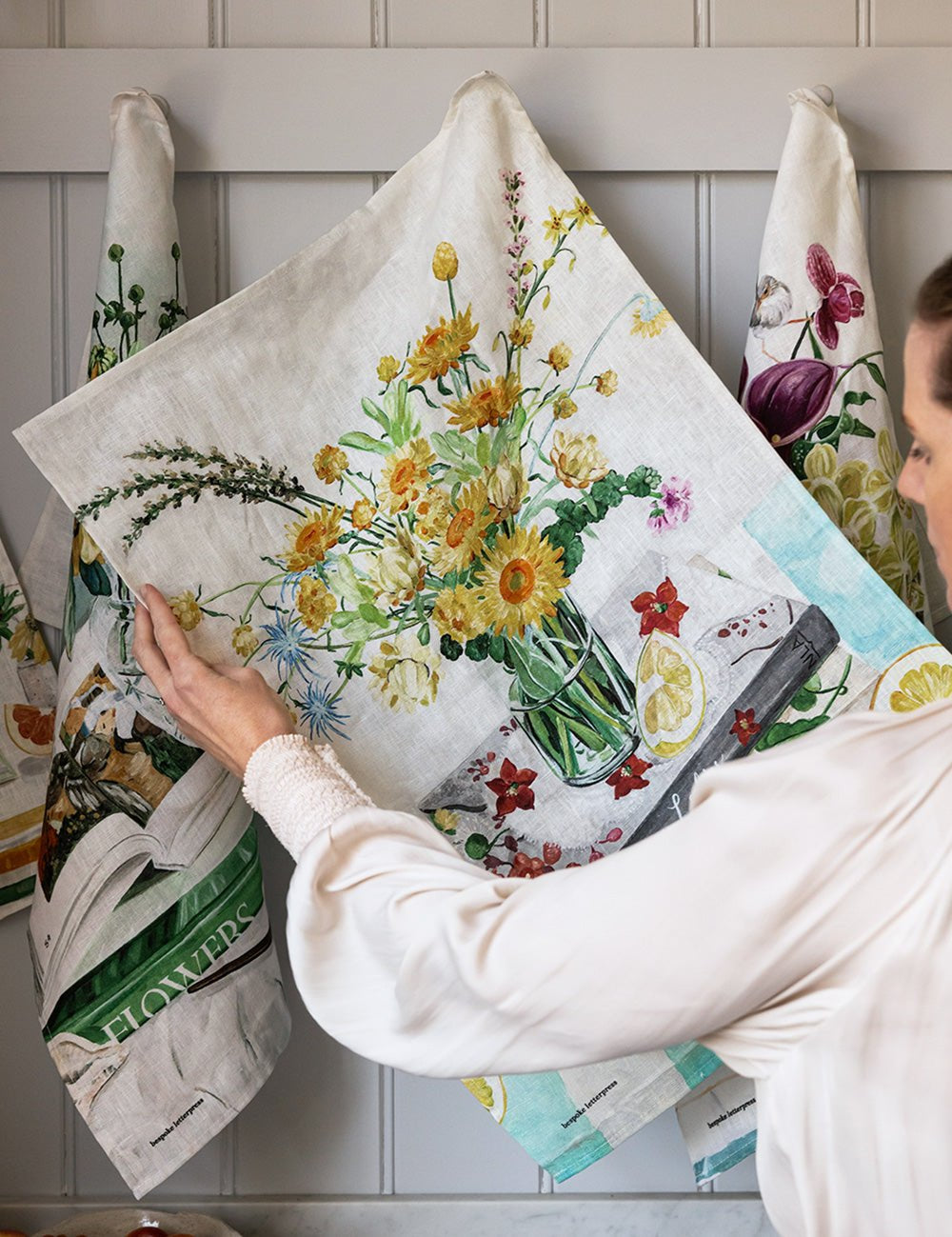 Native Wildflowers Linen Tea Towel - Pure Apotheca