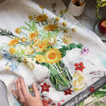 Native Wildflowers Linen Tea Towel - Pure Apotheca