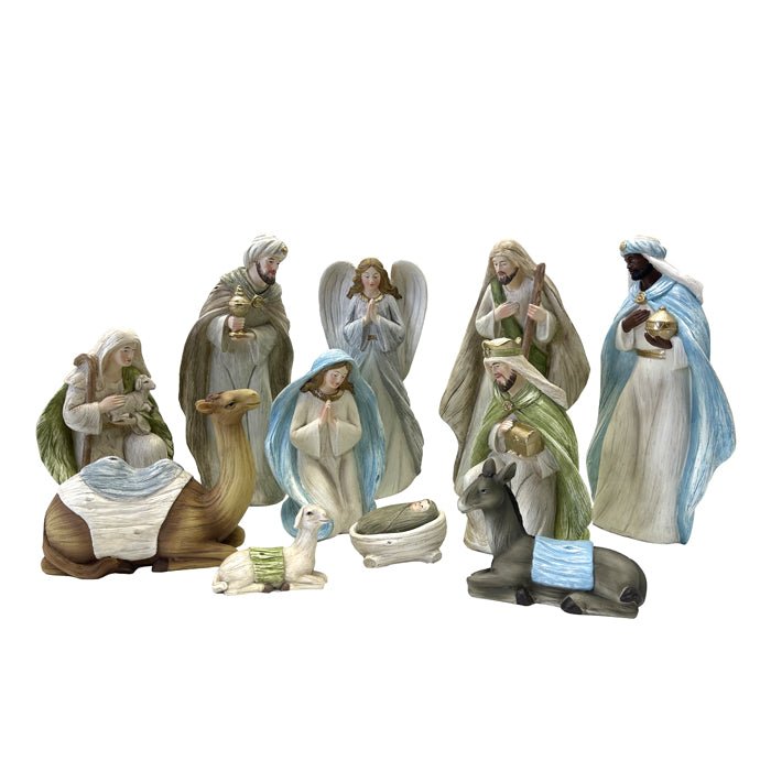 NATURAL BLUE GREEN 11PCE NATIVITY - Pure Apotheca
