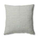 NEERA BLUE SCALLOP BLOCK PRINT CUSHION 50CM - Pure Apotheca