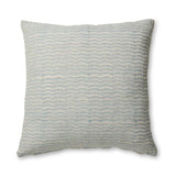 NEERA BLUE SCALLOP BLOCK PRINT CUSHION 50CM - Pure Apotheca