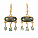 Nella Blue Crystal Drop Earrings - Pure Apotheca