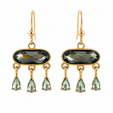 Nella Blue Crystal Drop Earrings - Pure Apotheca