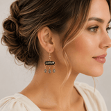 Nella Blue Crystal Drop Earrings - Pure Apotheca