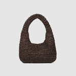 Nellie Shoulder Bag - Chocolate Raffia - Pure Apotheca