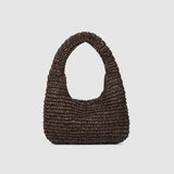 Nellie Shoulder Bag - Chocolate Raffia - Pure Apotheca