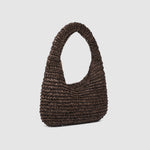 Nellie Shoulder Bag - Chocolate Raffia - Pure Apotheca