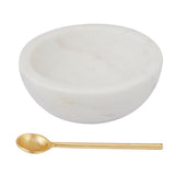 Neo 2pc Marble Bowl Set 10x4cm White - Pure Apotheca