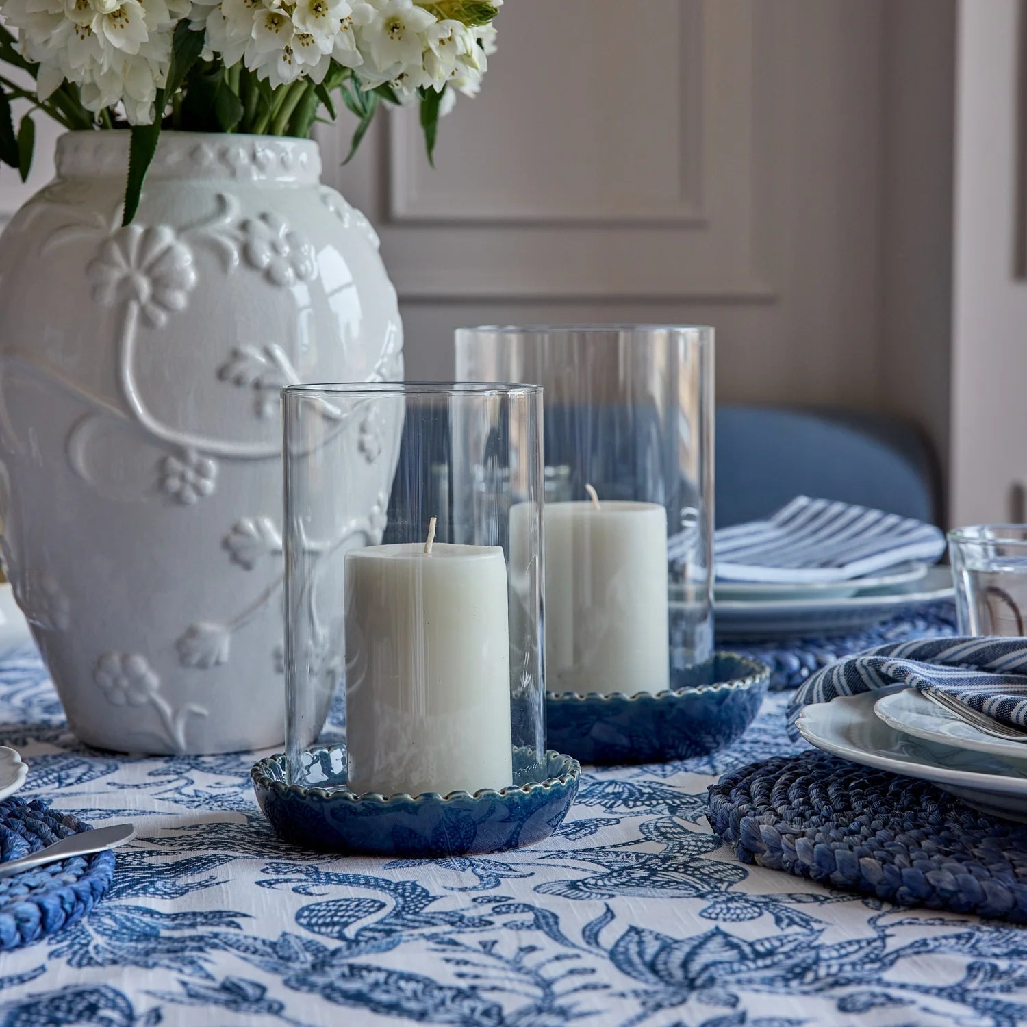 NEVE DARK BLUE CERAMIC VOTIVE SMALL - Pure Apotheca