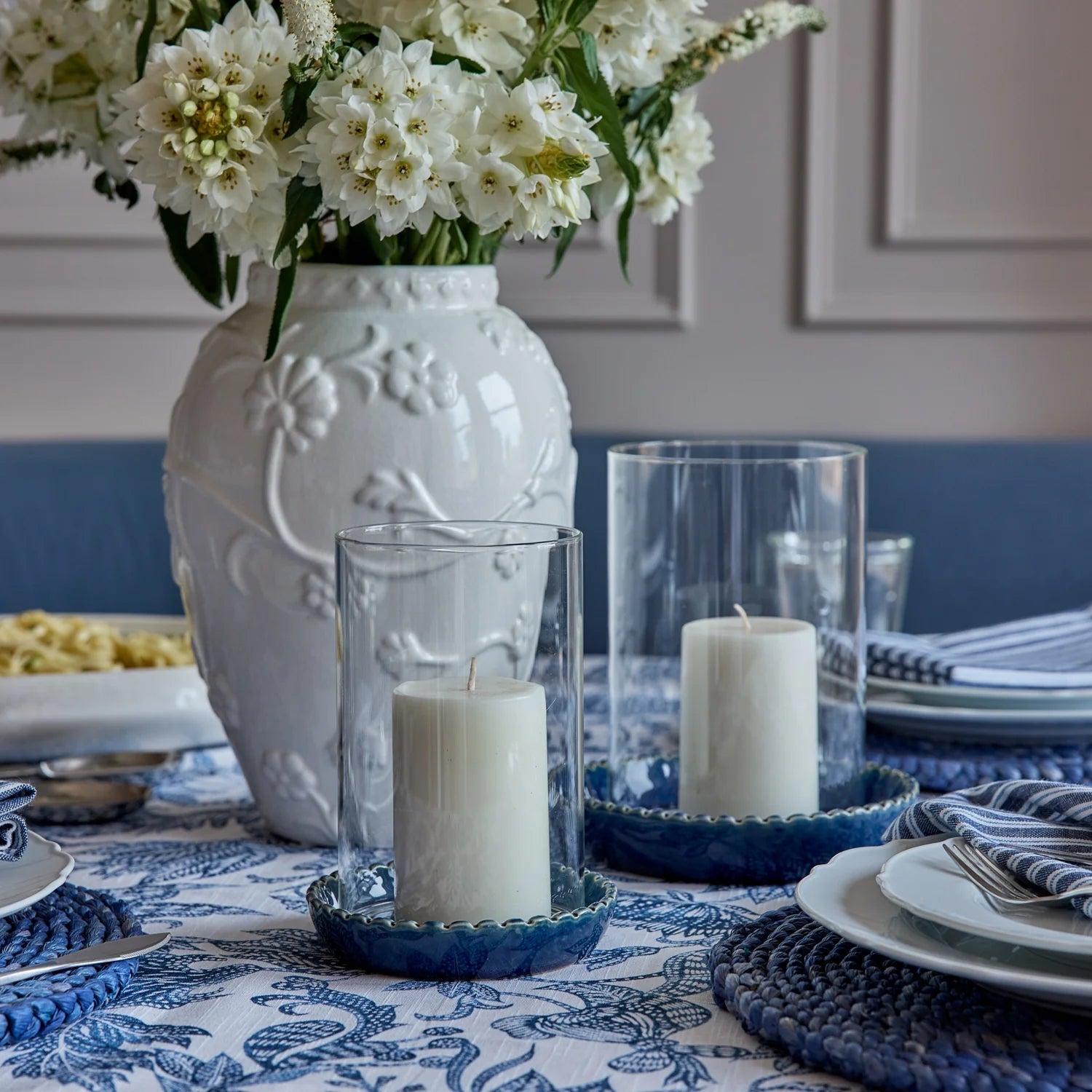 NEVE DARK BLUE CERAMIC VOTIVE SMALL - Pure Apotheca