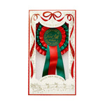 Nice List Member Christmas Rosette Badge Red/Green - Pure Apotheca