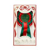 Nice List Member Christmas Rosette Badge Red/Green - Pure Apotheca