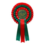 Nice List Member Christmas Rosette Badge Red/Green - Pure Apotheca