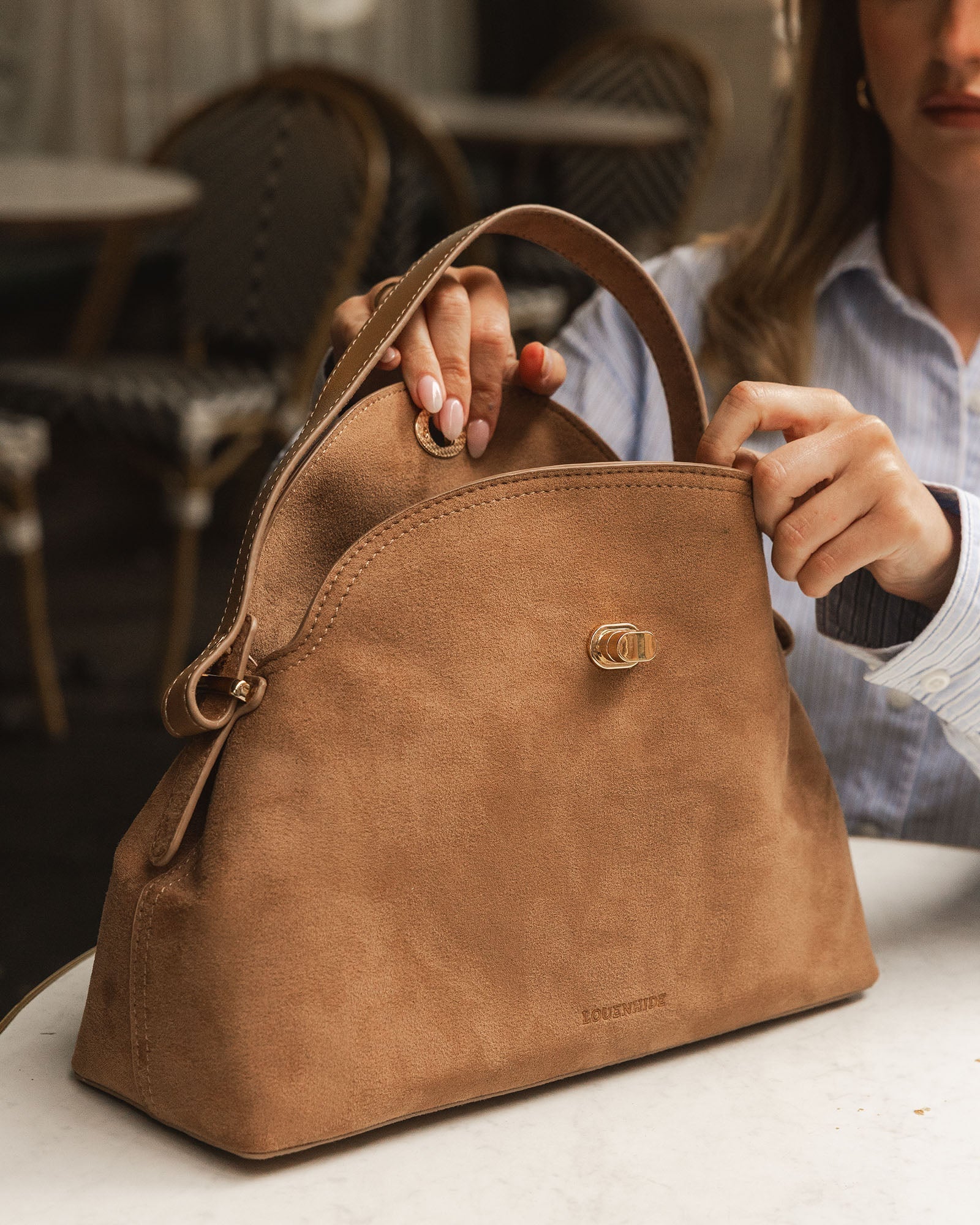 Nicole Handbag Suedette Honey - Pure Apotheca