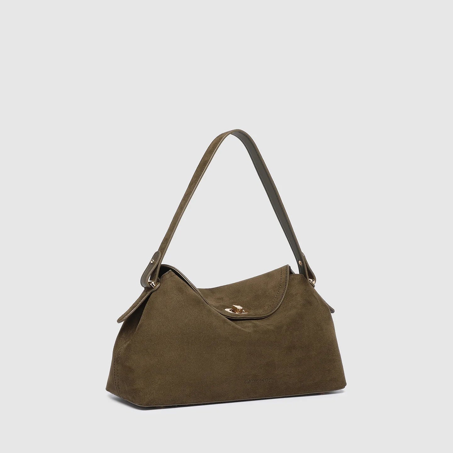 Nicole Handbag Suedette Olive - Pure Apotheca