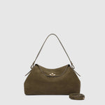 Nicole Handbag Suedette Olive - Pure Apotheca