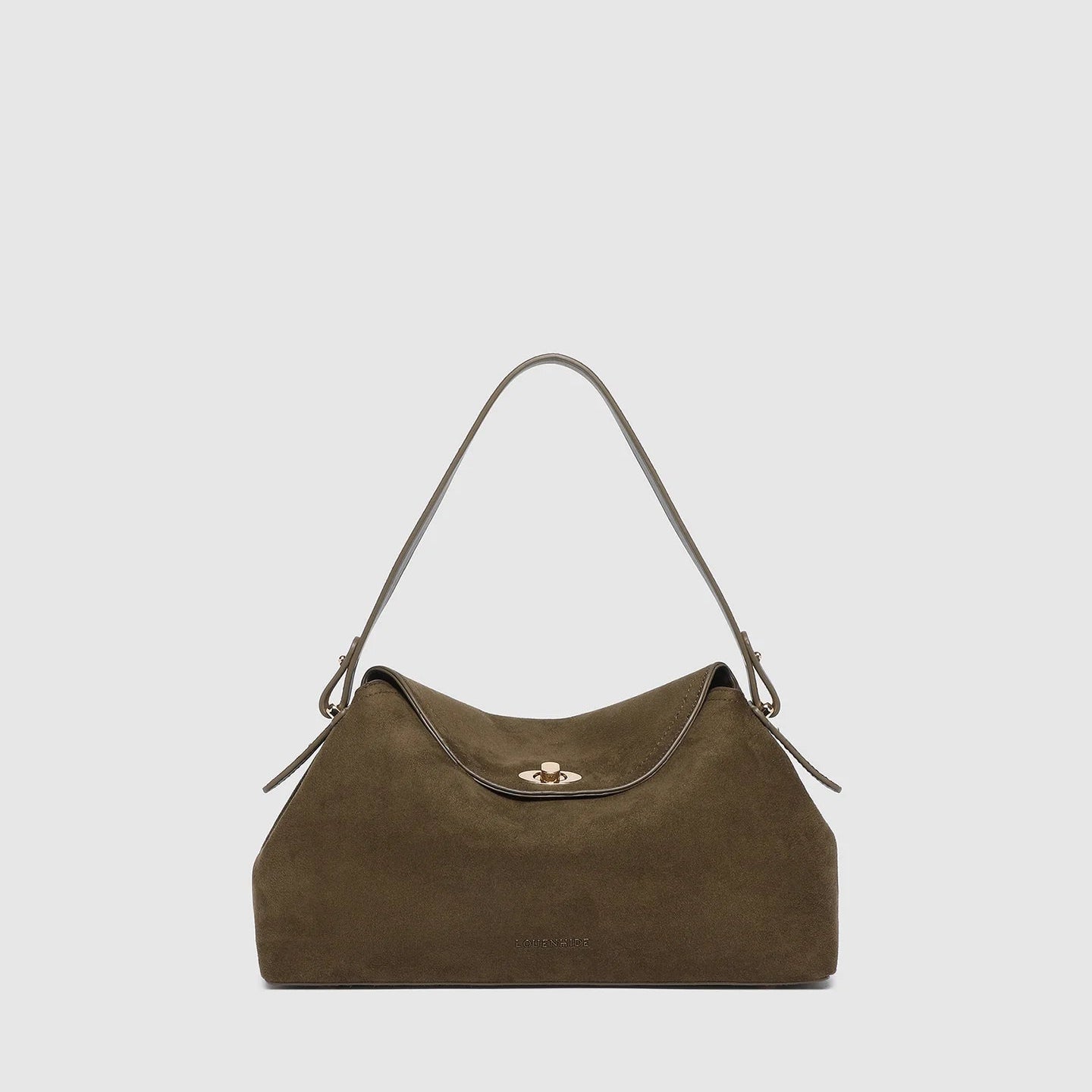 Nicole Handbag Suedette Olive - Pure Apotheca