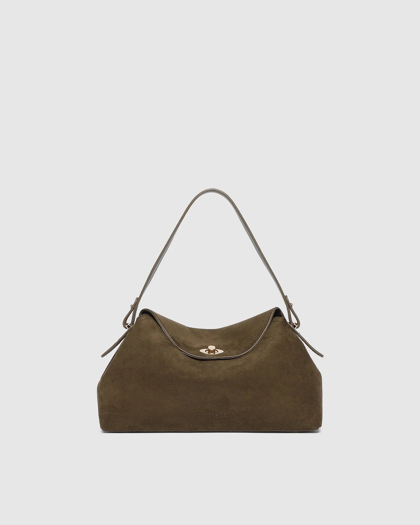 Nicole Handbag Suedette Olive - Pure Apotheca