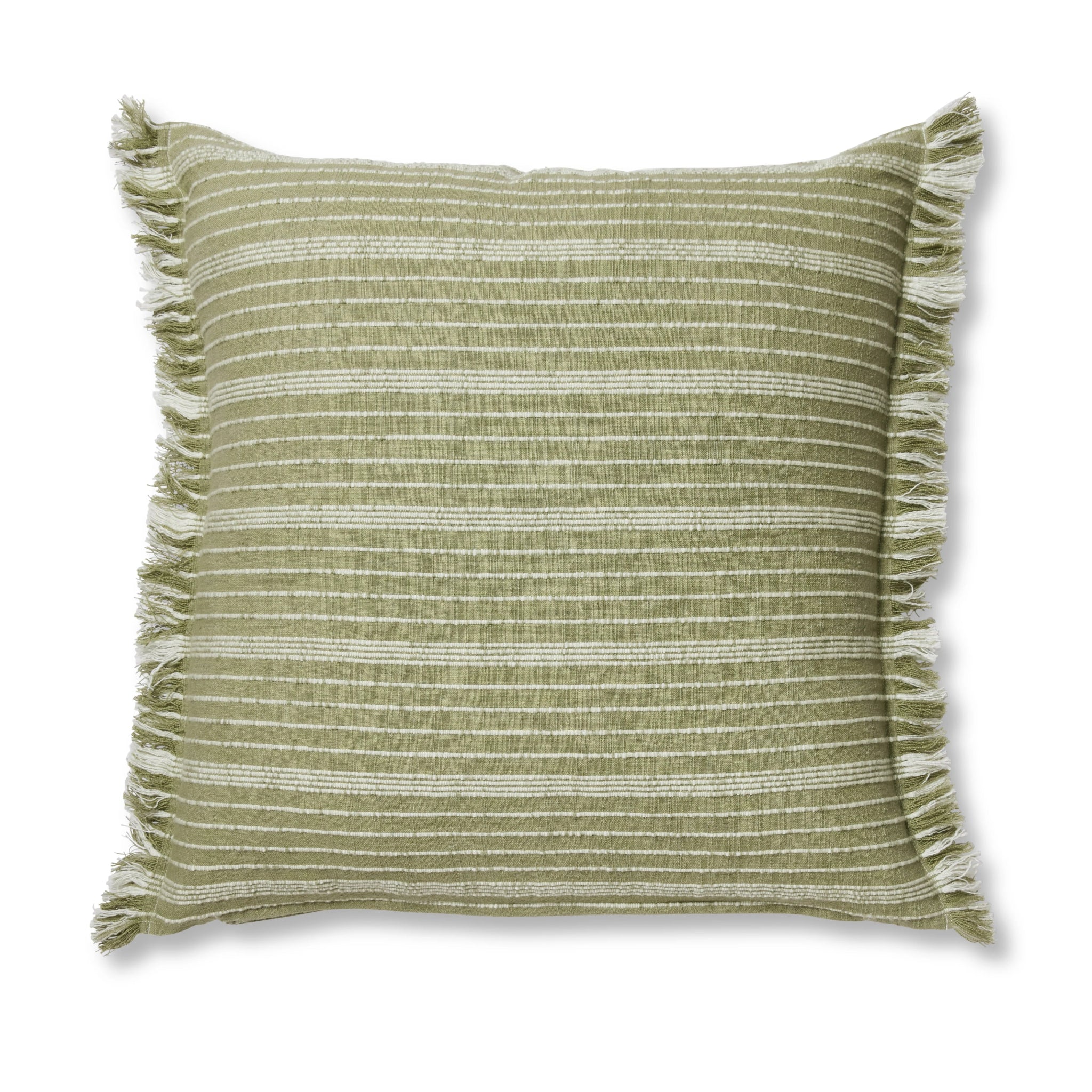 Nixon Green Stripe Cushion 50cm - Pure Apotheca