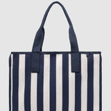 Noosa Canvas Beach Bag Navy Stripe - Pure Apotheca