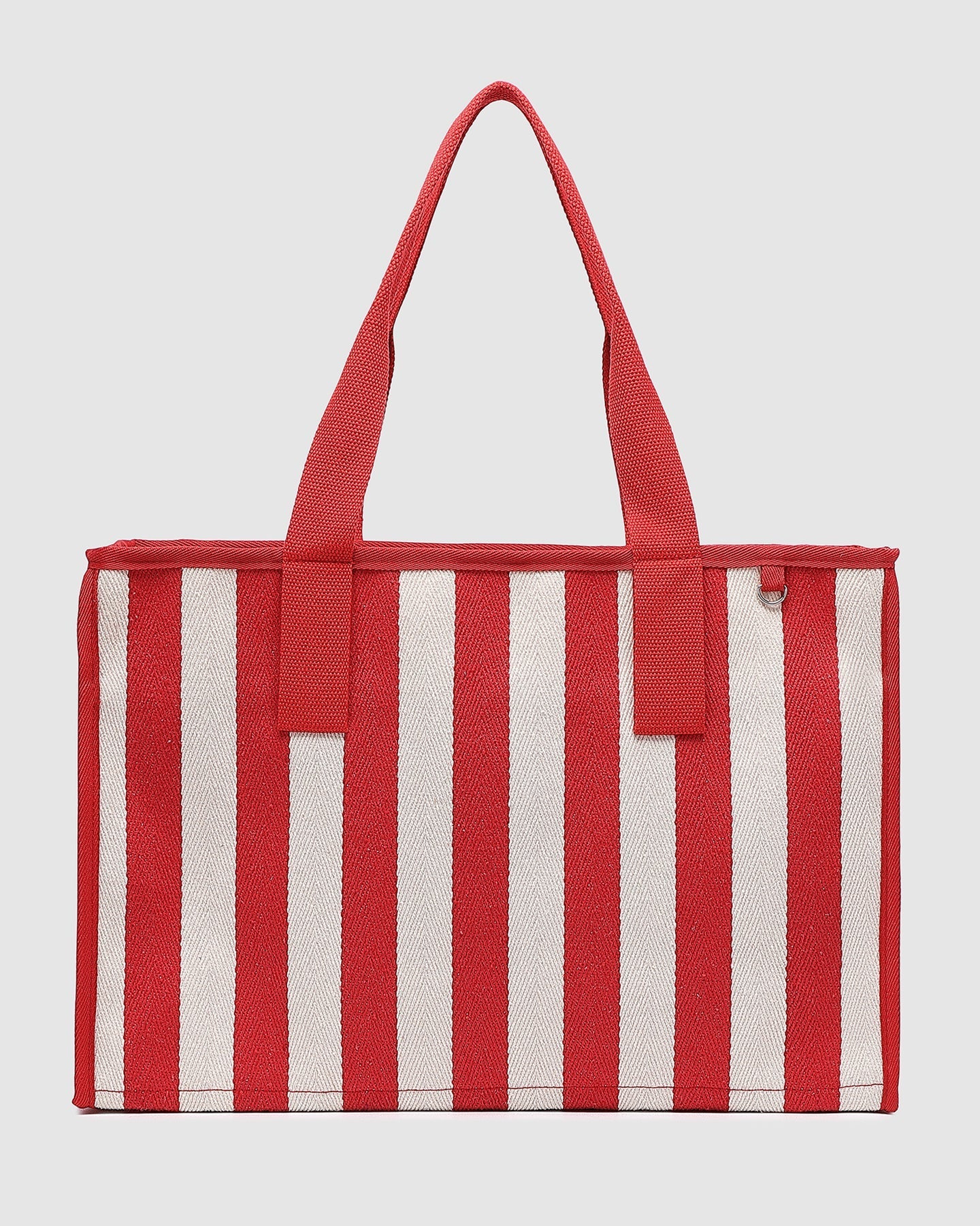 Noosa Canvas Beach Bag Red Stripe - Pure Apotheca