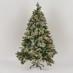 Norwegian Snowy Pine Tree 6ft/180cm With 300 LED Lights - Pure Apotheca