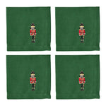 Nutcracker Napkins Set/4 40cm Green - Pure Apotheca