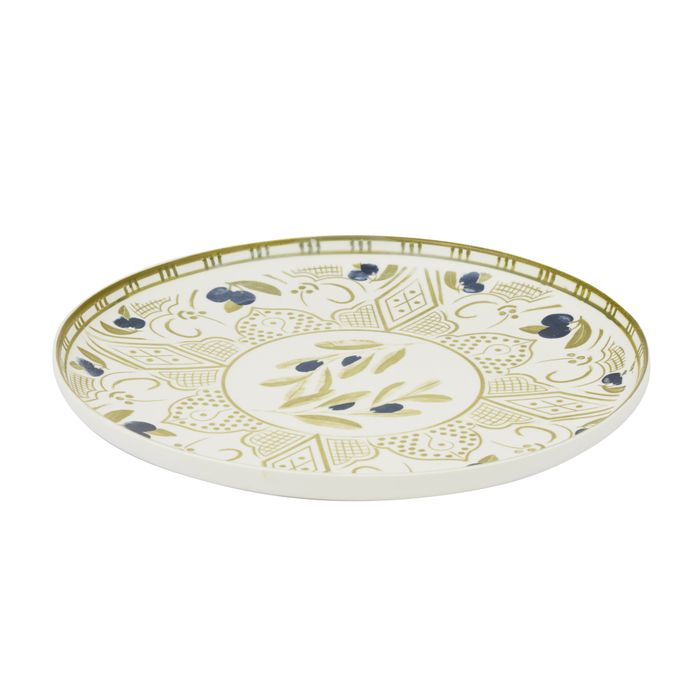 Oamra Ceramic Platter 33x3cm Olive - Pure Apotheca