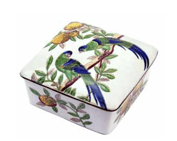 Oiseaux Citron Lidded Trinket Box - Pure Apotheca