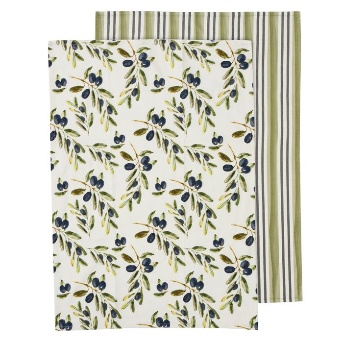 Oliva Cotton Tea Towels Set/2 - Pure Apotheca