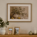 OLIVE BOUQUET FRAMED PRINT 67X50X3CM - Pure Apotheca