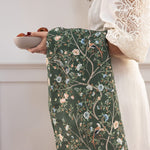 Olive Camellia Tree Linen Tea Towel - Pure Apotheca