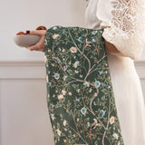 Olive Camellia Tree Linen Tea Towel - Pure Apotheca