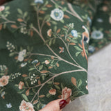 Olive Camellia Tree Linen Tea Towel - Pure Apotheca