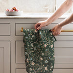 Olive Camellia Tree Linen Tea Towel - Pure Apotheca
