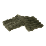 Olive Faux Fur Table Runner 150x30cm - Pure Apotheca