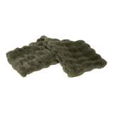 Olive Faux Fur Table Runner 150x30cm - Pure Apotheca