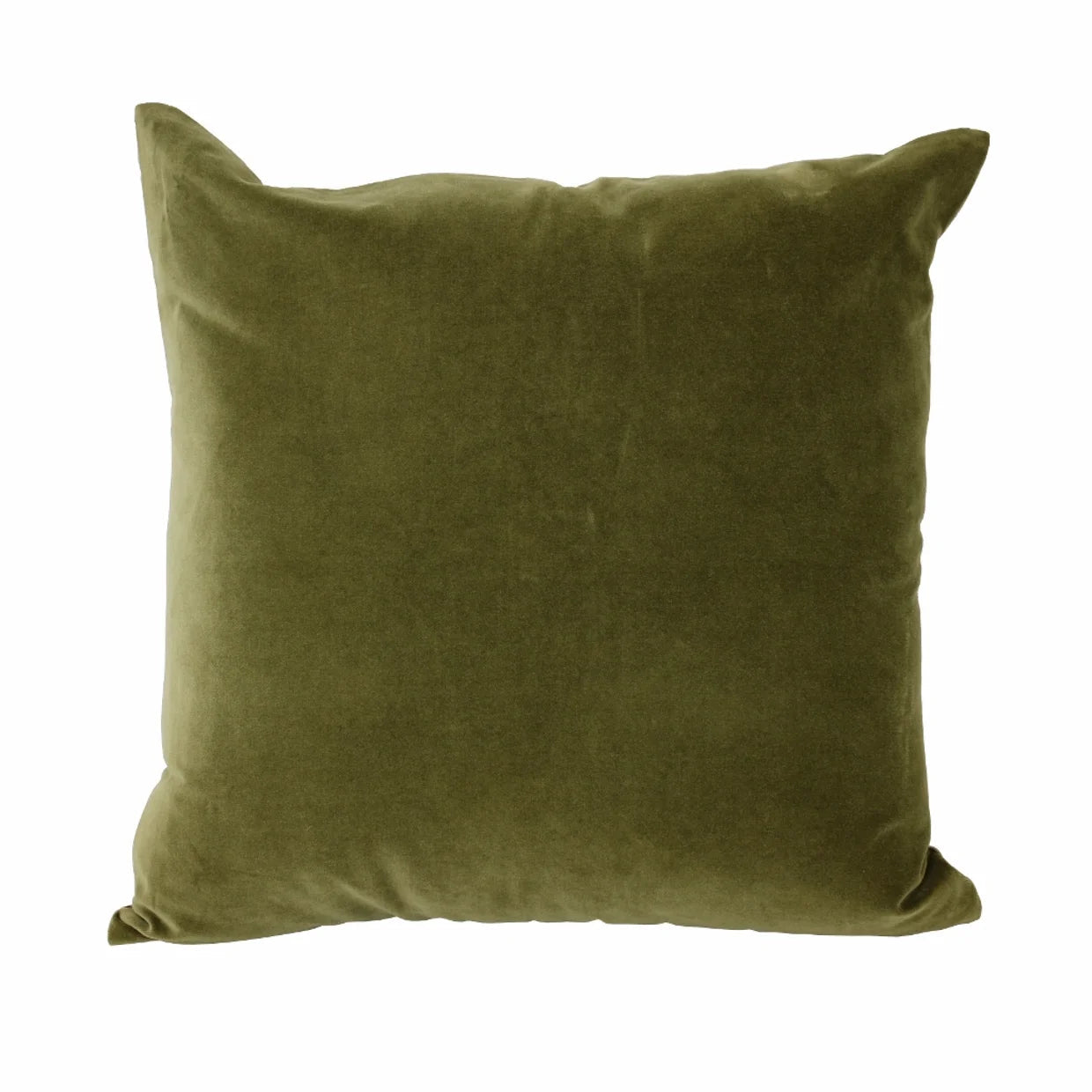 Olive Green Velvet Cushion Cover - Pure Apotheca