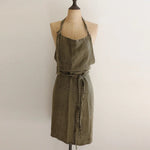 Olive Green Vintners Linen Apron - Pure Apotheca