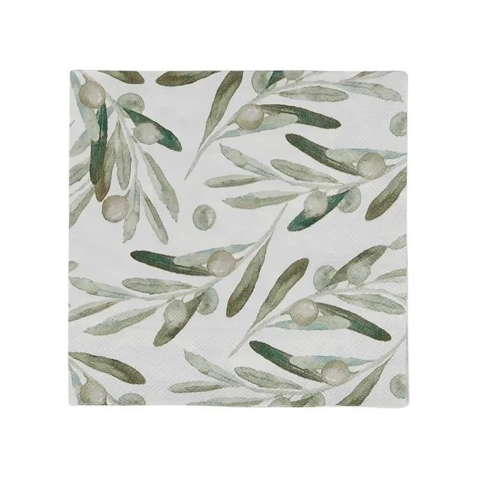 Olive Leaf Paper Napkins 20pk - Pure Apotheca