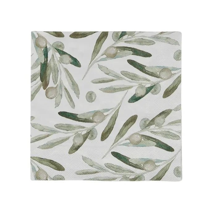 Olive Leaf Paper Napkins 20pk - Pure Apotheca